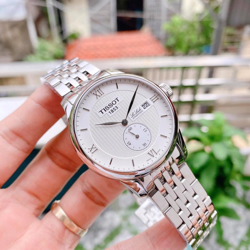 Đồng hồ Nam Tiissot 1853 Le Locle Automatic T006.428.11.038.01 Mặt trắng,Lịch ngày-Máy cơ-Dây kim loại-Size 39mm