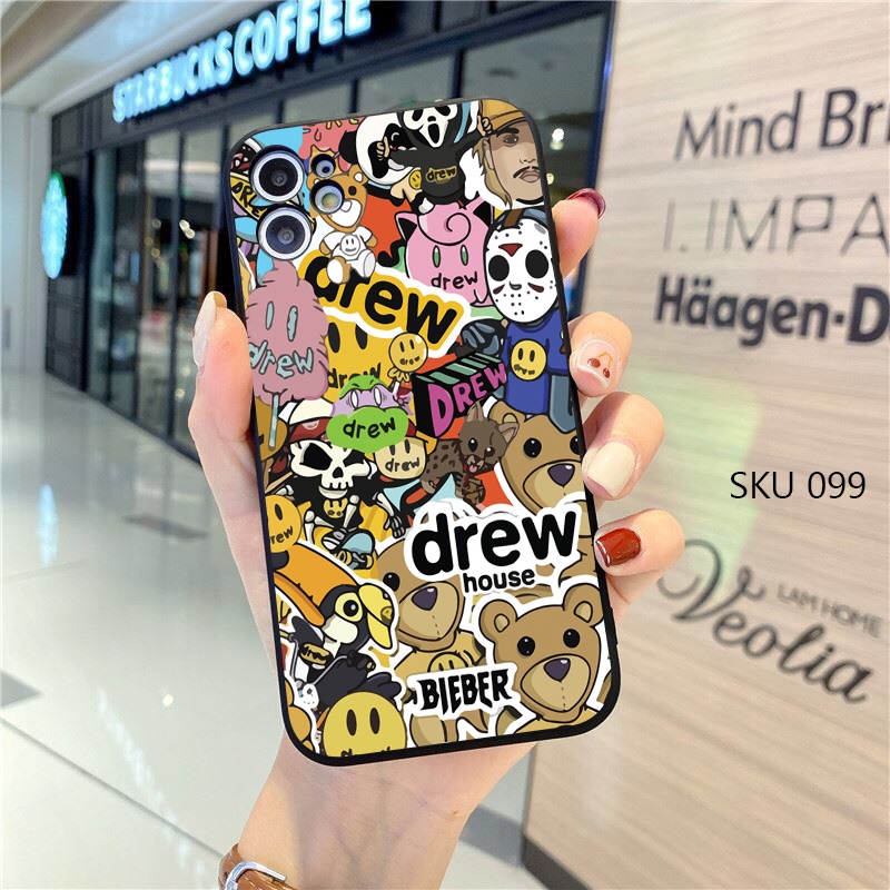 Trùm sỉ ôp lưng iphone Drew 7 chất dẻo  vuông cạnh bảo vệ camera xưởng ốp akira