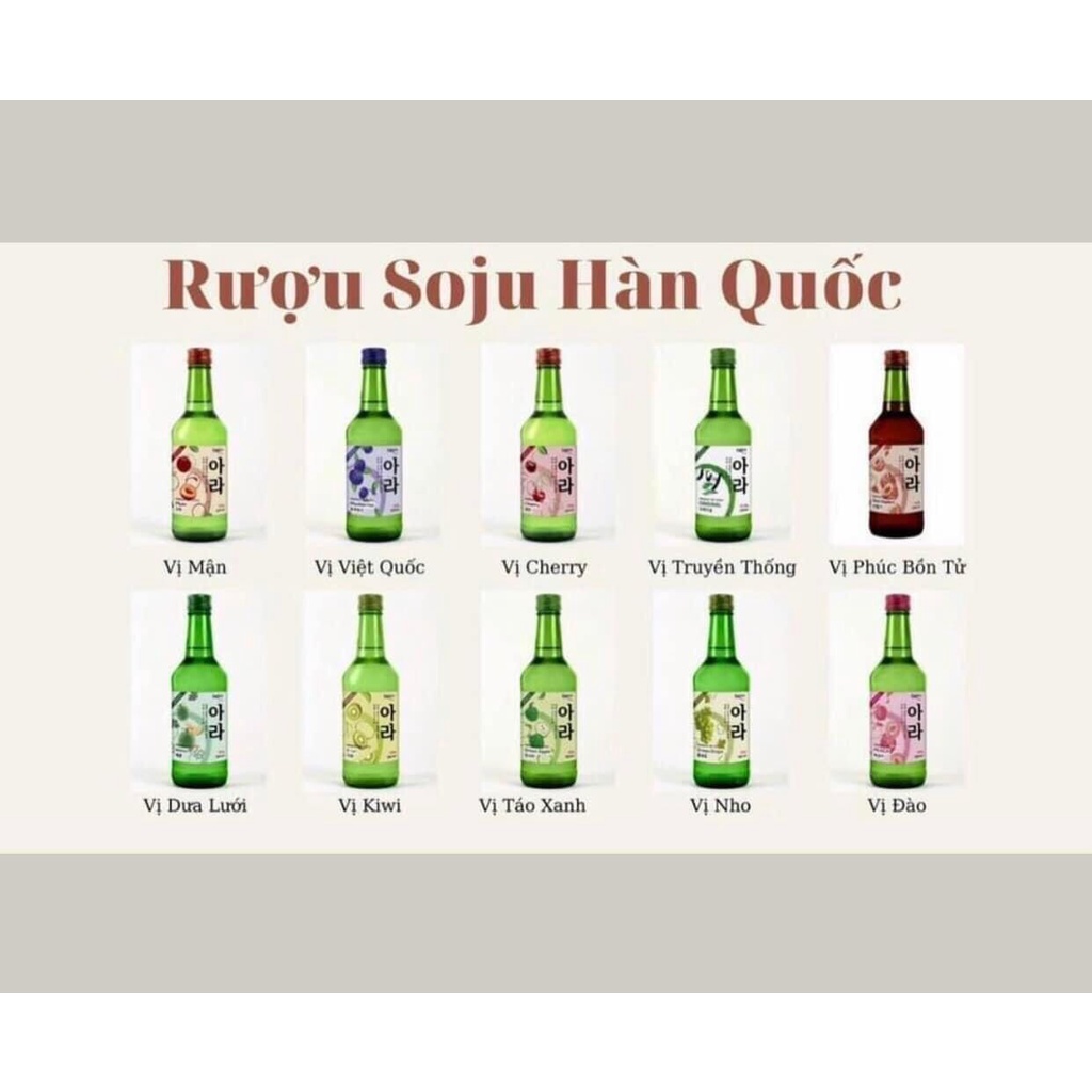 SOJU KORICE 1 THÙNG MIX VỊ
