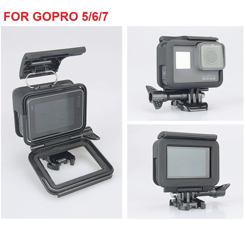 Khung nhựa bảo vệ Gopro 7 6 5 4 3 2 1 bằng nhựa cao cấp hãng Kingma phụ kiện máy quay hành động