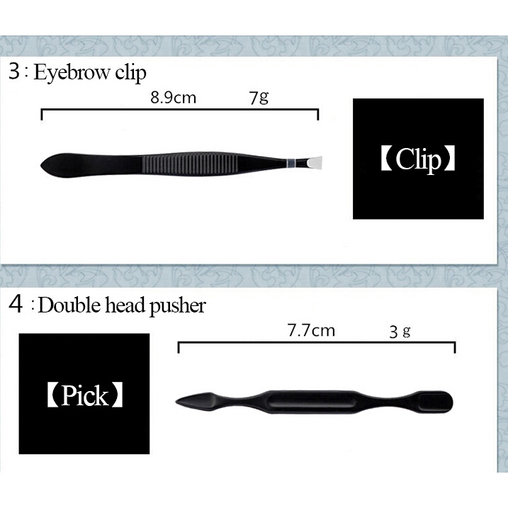 Bộ 7 Dụng Cụ Chăm Sóc Móng Tay Chân Bằng Thép Không Gỉ Di Động Mới