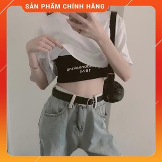 [Mặc Là SANG] Áo Thun Croptop GROUNDBREAKING 1974 (Set 2 áo CROPTOP & BRA)