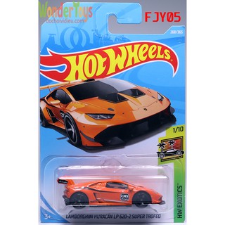 Xe mô hình Hot Wheels Lamborghini Huracan Lp 620-2 Super Trofeo Collections Hw Exotics - 2018 - FJY05