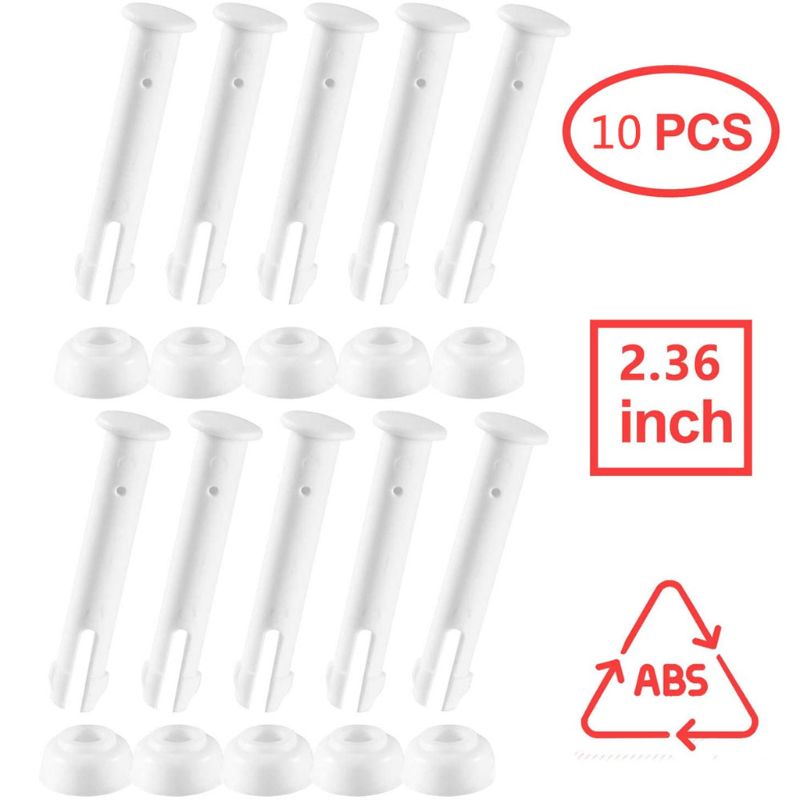 Set 10 Đầu Nối Bằng Nhựa Cho Con Dấu Hồ Bơi Khung Kim Loại