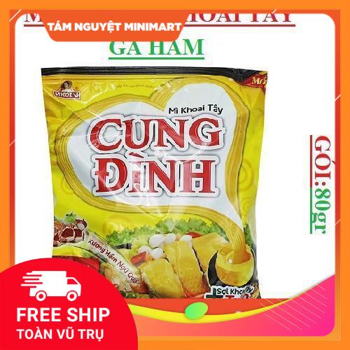 Mì tôm Cung Đình 80G cực ngon đầy đủ hương vị