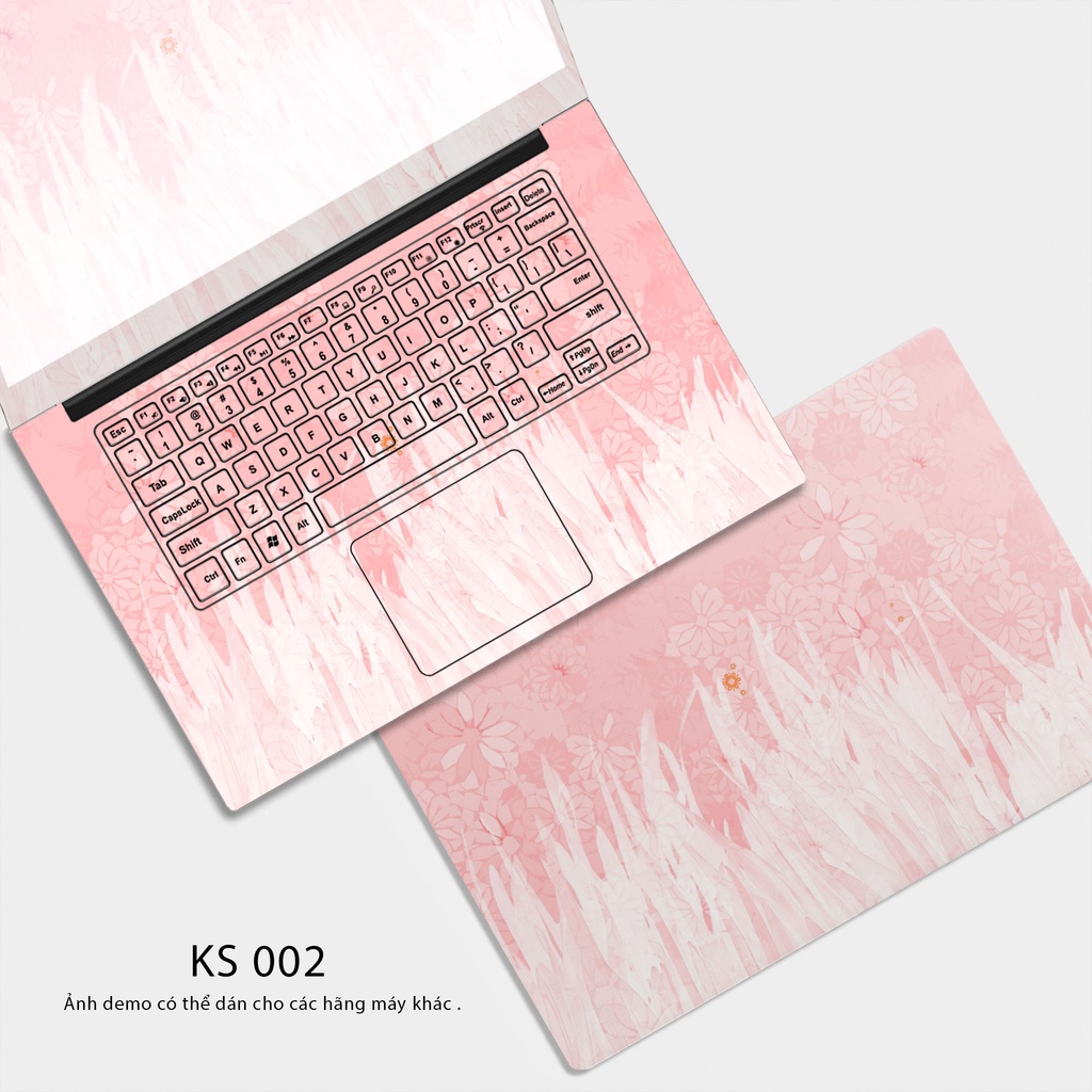 Tấm Dán Skin  Laptop - Mẫu Bầu Trời Tím + Mẫu cute