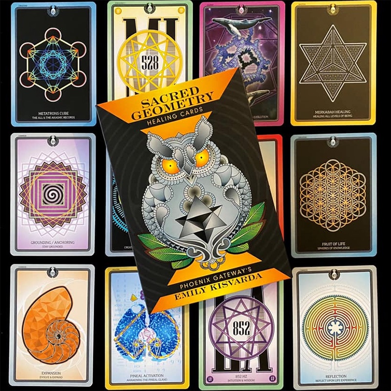 Bộ Bài Sacred Geometry Healing Cards (Mystic House Tarot Shop) - Bài Gốc Authentic Chính Hãng 100%