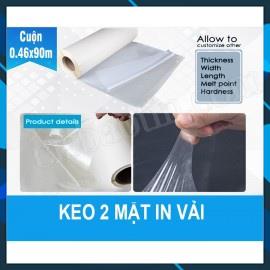 KEO ỦI VẢI CUỘN KHỔ 0.46*90M Keo Vải 2 Mặt In Phù Hiệu – Keo Ép Nhiệt Logo – Bảng Tên Học Sinh