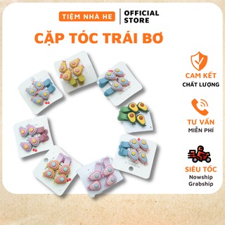 Set kẹp tóc mái, cặp tóc hình trái bơ siêu dễ thương cho bé gái