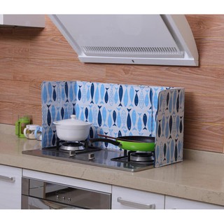 Combo 2 Vách Ngăn Tấm Chắn Dầu Mỡ Hình Cá (32x168/ 2 Tấm)