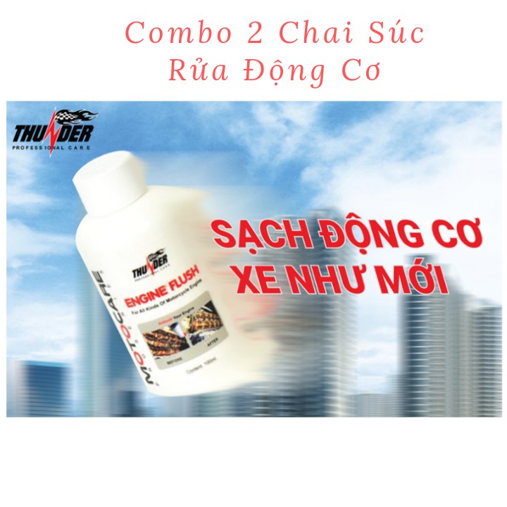 Combo 2 Chai Súc Rửa Động Cơ Làm Sạch Máy