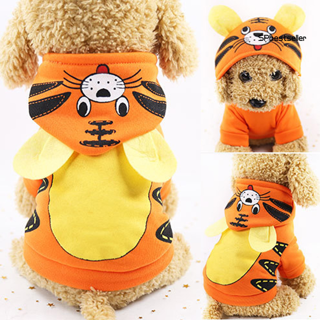 Áo Hoodie In Hoạt Hình Dễ Thương Thời Trang Thu Đông Cho Thú Cưng