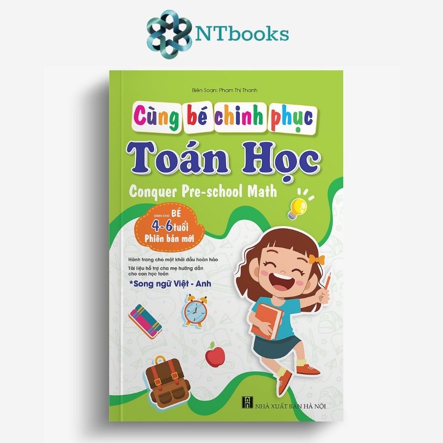 Sách Combo 4 cuốn Tự tin vào lớp 1: Bé tập đánh vần - Bé bước đầu tập viết - Toán Tư duy - Cùng bé chinh phục toán học