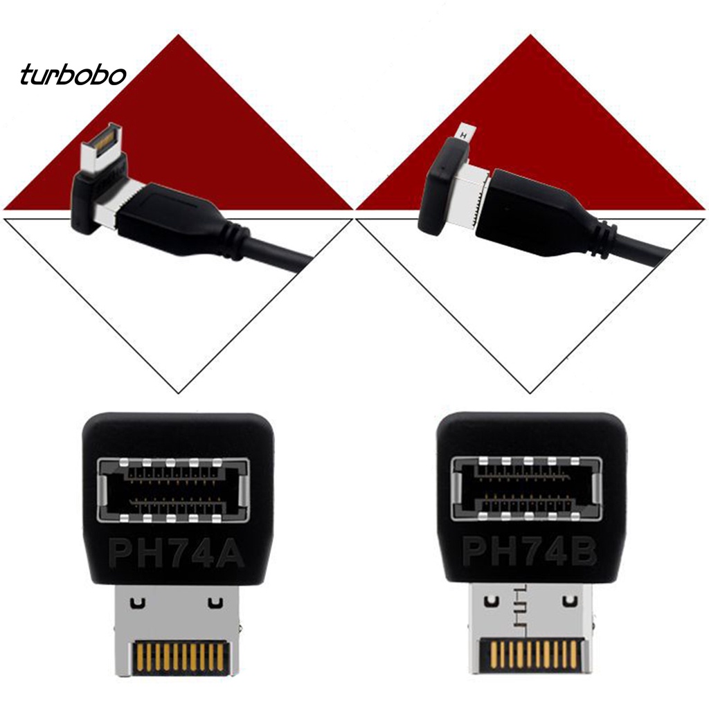 Đầu kết nối bo mạch chủ USB3.1 Type-E 90 độ cắm vào dùng ngay đường truyền ổn định dành cho máy tính