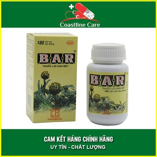 BAR Actiso Hộp 180 Viên - Viên uống mát gan lợi mật - B.A.R - Coastlinecare Pharmacy