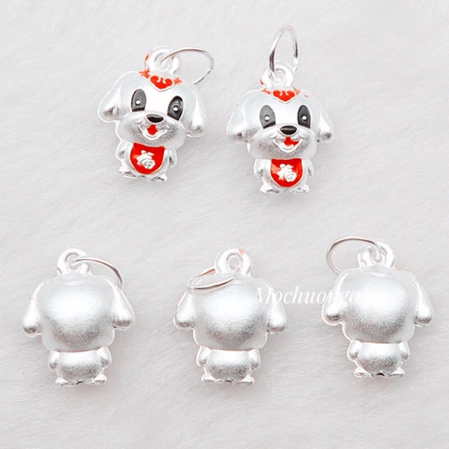 [GIÁ BUÔN] Charm bạc Tuất tài lộc - Hàng bạc loại 1 siêu đẹp PH510