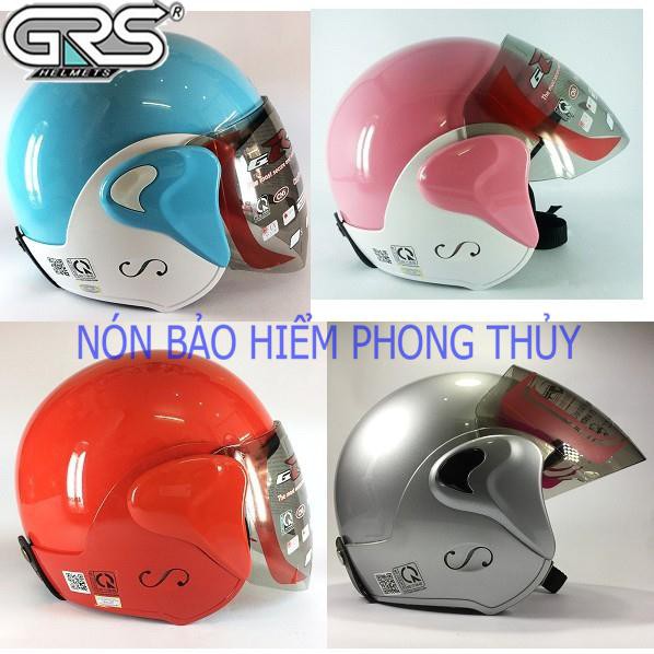 [ SHOPEE ]  MŨ BẢO HIỂM 3/4 ĐẦU GRS CHÍNH HÃNG - A318 NHIỀU MÀU