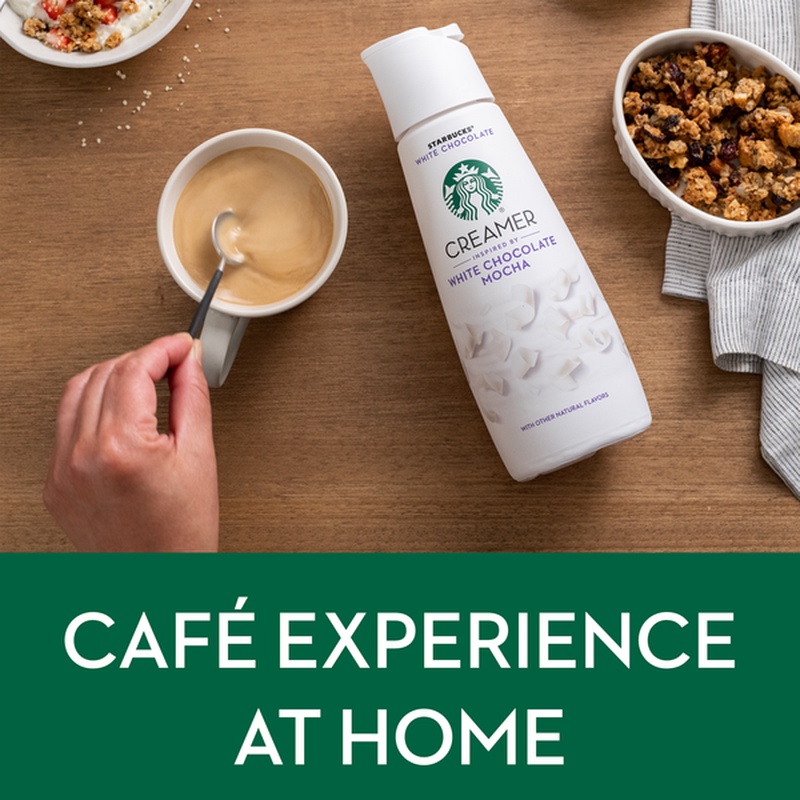 KEM SỮA LỎNG Starbucks WHITE CHOCOLATE MOCHA Coffee Creamer, 828ml (28oz)