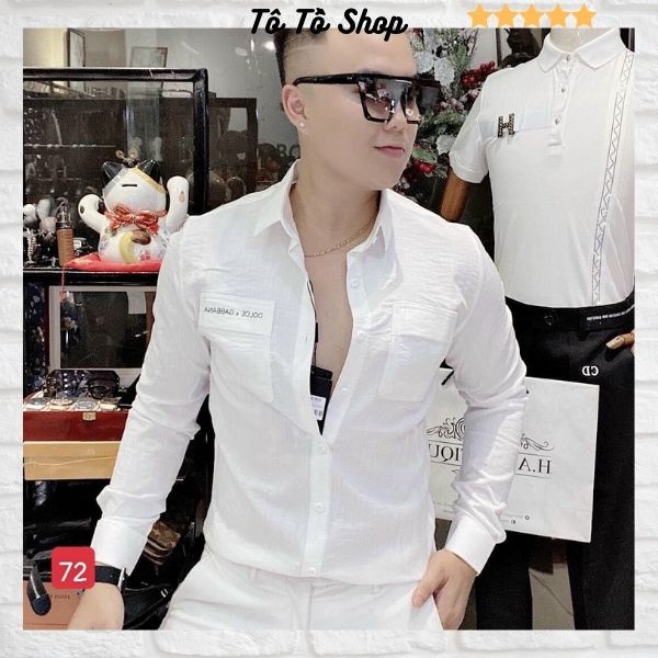 Áo sơ mi nam nữ dài tay dáng ôm Hàn Quốc chất đũi thoáng mát thấm hút mồ hôi,chống nhăn thời trang Tô Tồ Shop - SM72