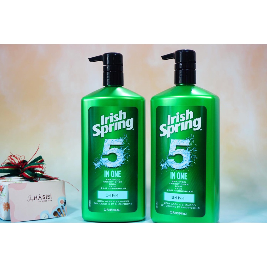 SỮA TẮM GỘI CHO NAM IRISH SPRING 5IN1 MỸ 946ML CHÍNH HÃNG - 10446