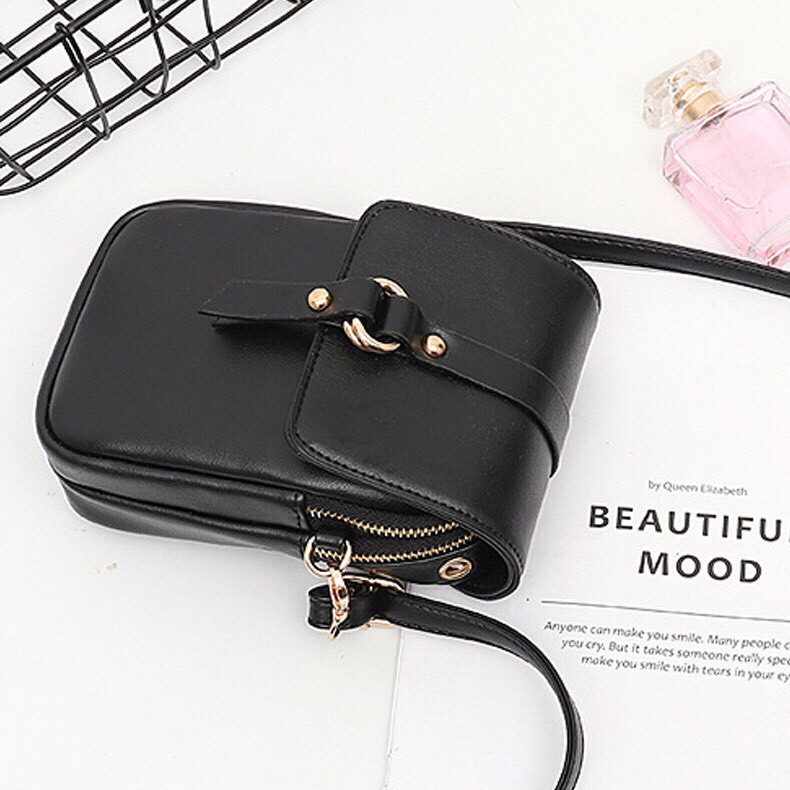 Túi đeo chéo nữ túi điện thoại tặng kèm móc khóa thời trang TX024