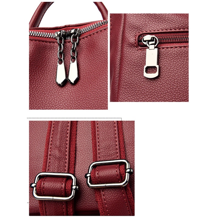 Ba Lô Đựng Laptop 12 13 13.3inch Chất Liệu Da Thời Trang Cho Nữ