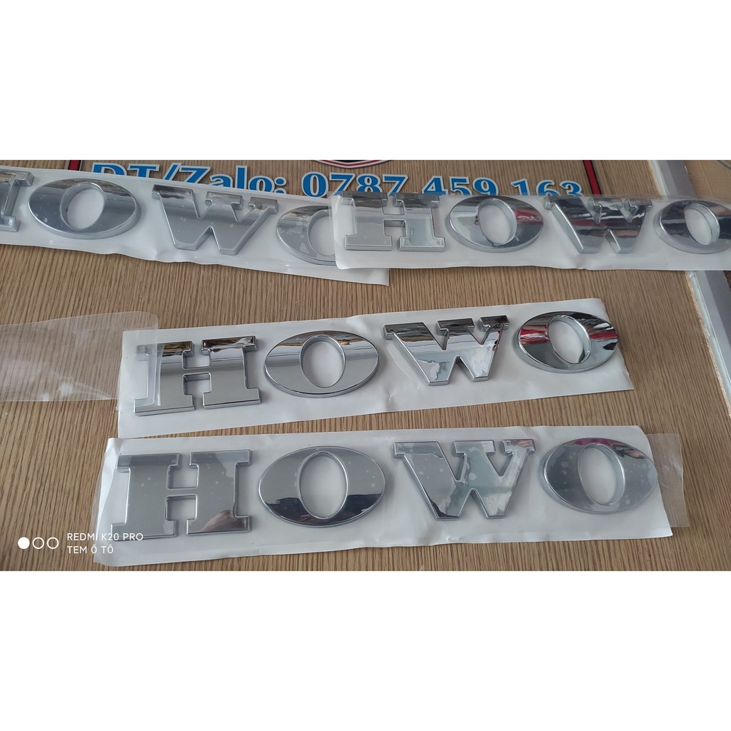 Chữ HOWO mạ crom giành cho howo