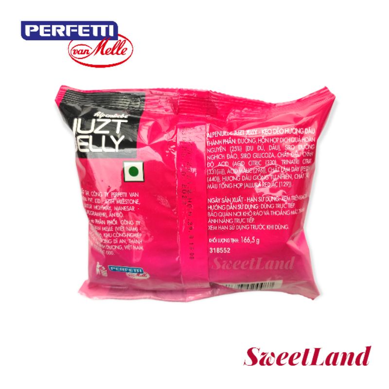 Kẹo dẻo Alpenliebe Juzt Jelly gói 166.5g nhập khẩu Ấn Độ