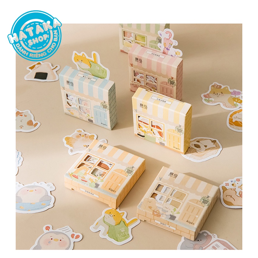 Sticker cute, dễ thương mẫu HOT nhất dán trang trí laptop, mũ nón bảo hiểm, vali, xe tay ga, ván trượt