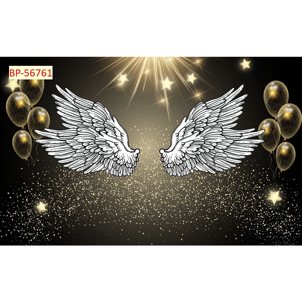 Tranh 3D đôi cánh thiên thần tặng kèm keo và dụng cụ dán