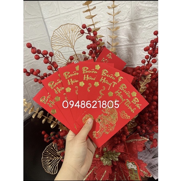 Combo 6 bao lì xì TẾT 2022, nhiều mẫu mới đẹp đóng gói 6c/túi siêu đẹp