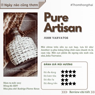 Thơm một chút - Nước hoa John Varvatos Artisan Pure (Mẫu thử 10ml)