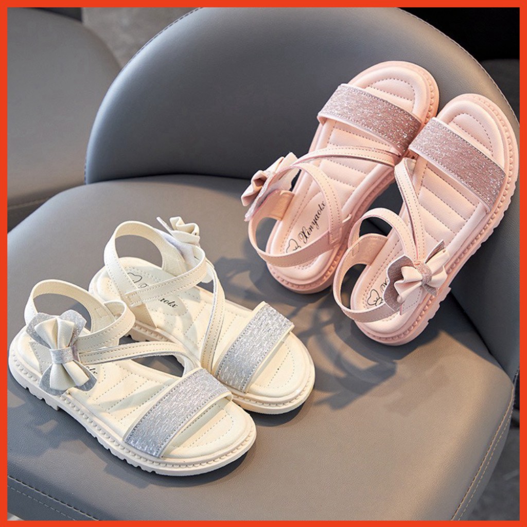 Giày Sandal Công Chúa Đế Mềm Chống Trượt Cho Bé Gái (2252)