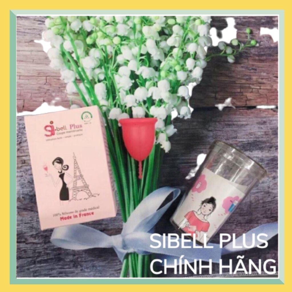 Cốc Nguyệt San SIBELL Plus siêu mềm,Thay thế băng vệ sinh