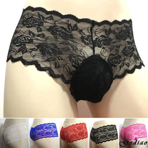 Quần lót ren xuyên thấu phong cách gợi cảm hợp thời trang dành cho nam