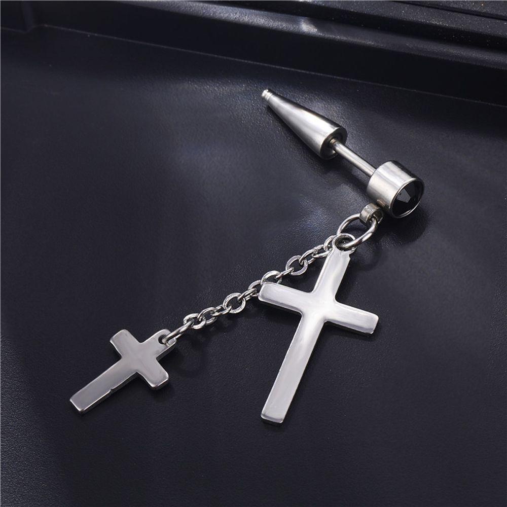 Bông Tai Bằng Thép Titan Hình Lông Vũ Phong Cách Hiphop Dành Cho Nam|Bông Tai Thời Trang Xinh Xắn Cá Tính Cho Nữ