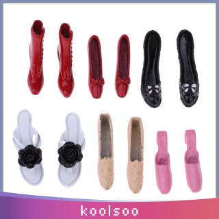 6 Pairs Miniature Accessories Colorful High Heel Shoes 1/12 Dollhouse Decoration Any Rooms Items