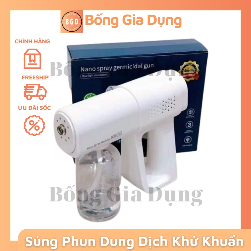 Máy Phun Dung Dịch Khử Trùng Không Dây Cầm Tay Dung Tích 380ML Cự Ly 1-1,5m