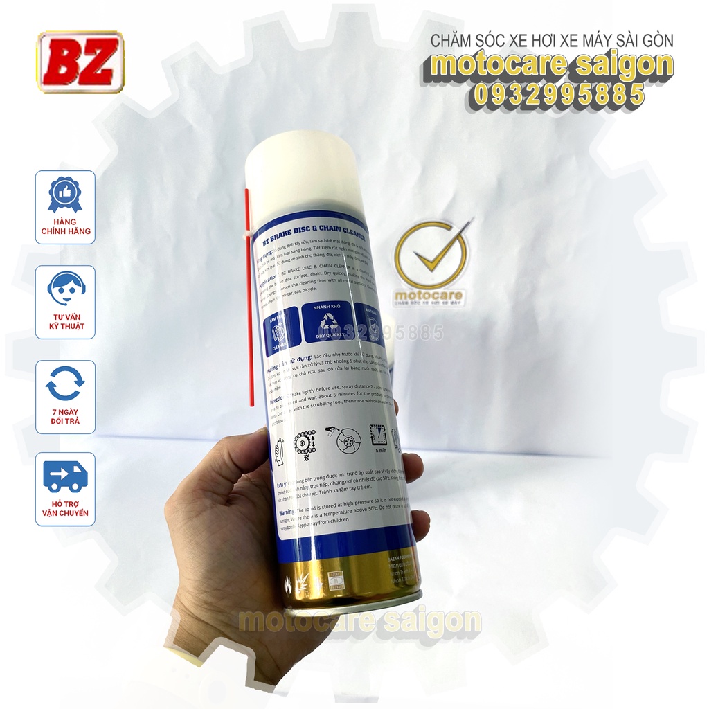 Chai Rửa Sên BZ 600ml - vệ sinh sên BZ mẫu mới dung tích lớn