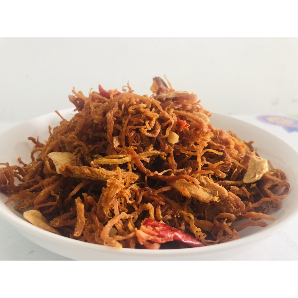 500g khô heo cháy tỏi thơm ngon đặc biết