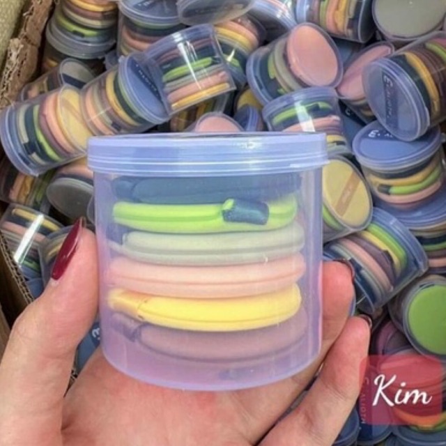 Hộp 7 Bông Tròn Trang Điểm Nội Địa Trung