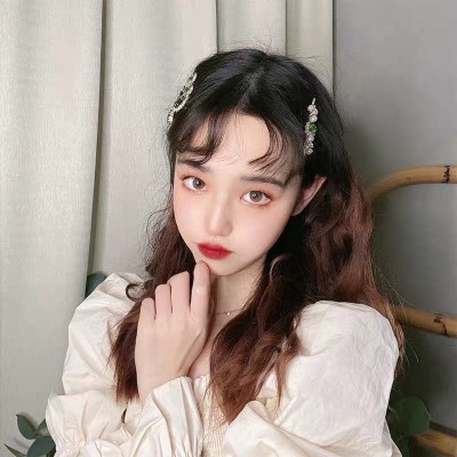 Kẹp Tóc Đính Đá Phong Cách Retro