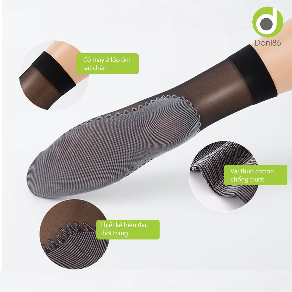 Vớ da tone màu trang nhã, thanh lịch phù hợp với trang phục công sở, dạo phố, du lịch - Doni - DOPK249