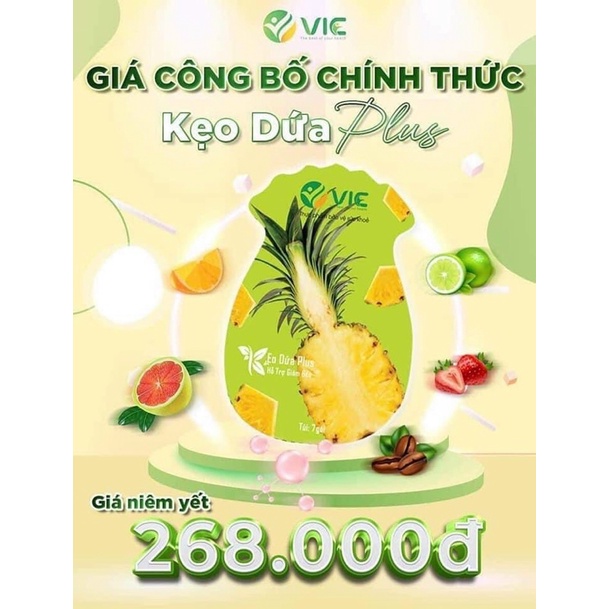 VIÊN KẸO DỨA GIẢM CÂN GIẢI PHÓNG MỠ THỪA CHÍNH HÃNG