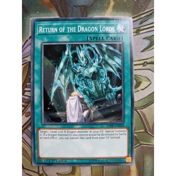 Lá thẻ bài Yugioh chính hãng - Return of the Dragon Lords - SDRR-EN030 - Common
