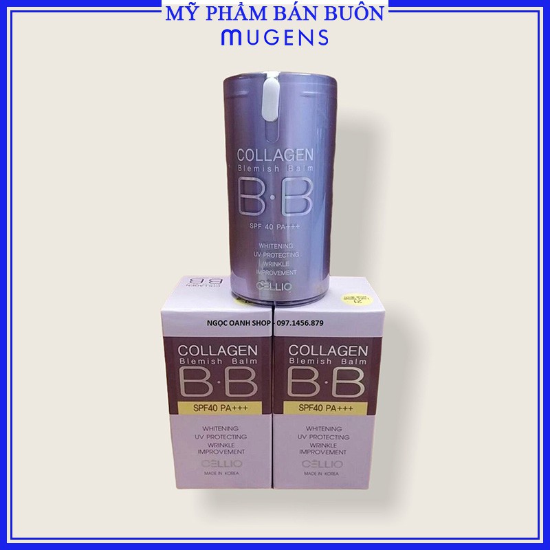 Kem nền BB Collagen Cellio Hàn Quốc | Hàng Chính Hãng CS45