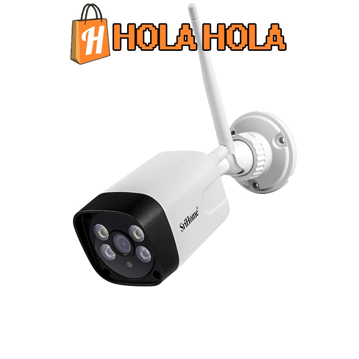 Camera IP không dây ngoài trời SriHome SH035 siêu nét độ phân giải FullHD+  tích hợp LED màu ban đêm, chống nước