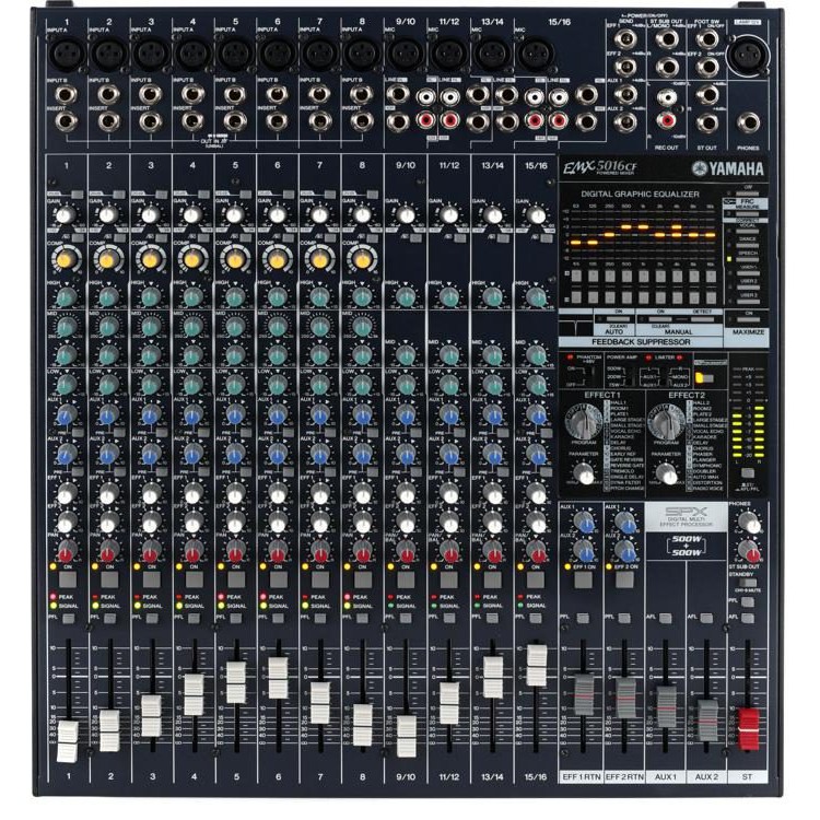 Mixer có công suất Yamaha EMX-5016CF 500W x 2