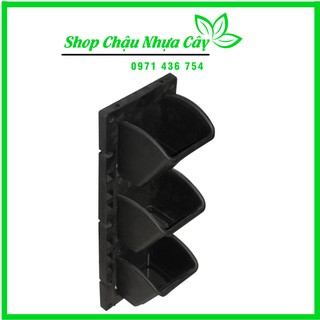Bộ Chậu Nhựa Module Ốp Tường, Bộ Chậu Vườn Tườn