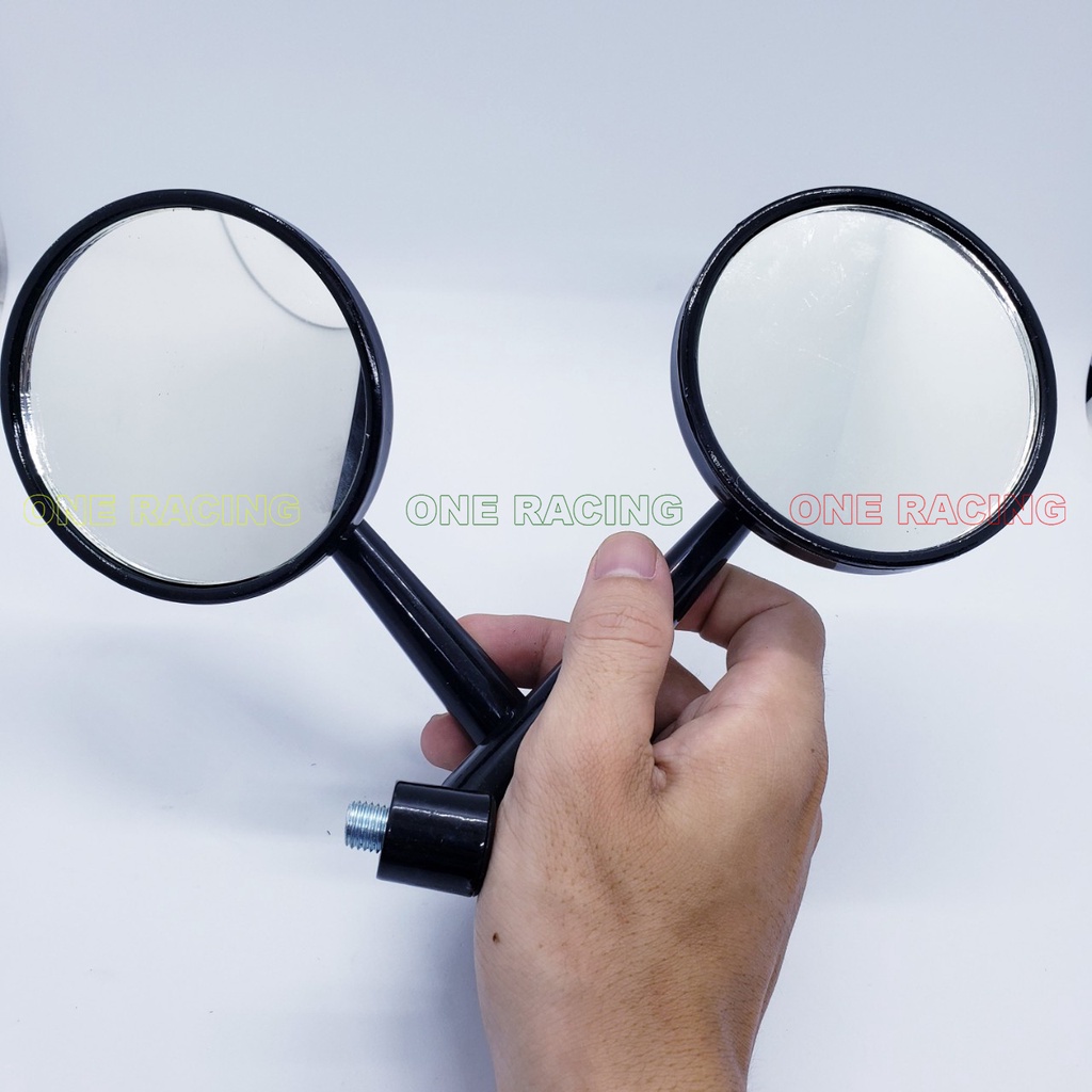 1 Gương chiếu hậu tròn kính xe máy chân ốc 10li thuận gắn bên trái các dòng xe hiện nay